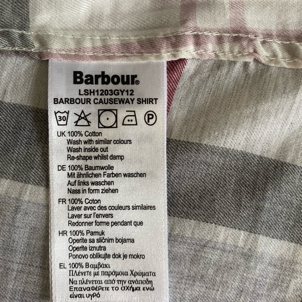 NWT Barbour relaxed classic plaid shirt - Picture 4 of 6